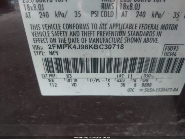 2019 FORD EDGE 2FMPK4J98KBC30718 Photo 8