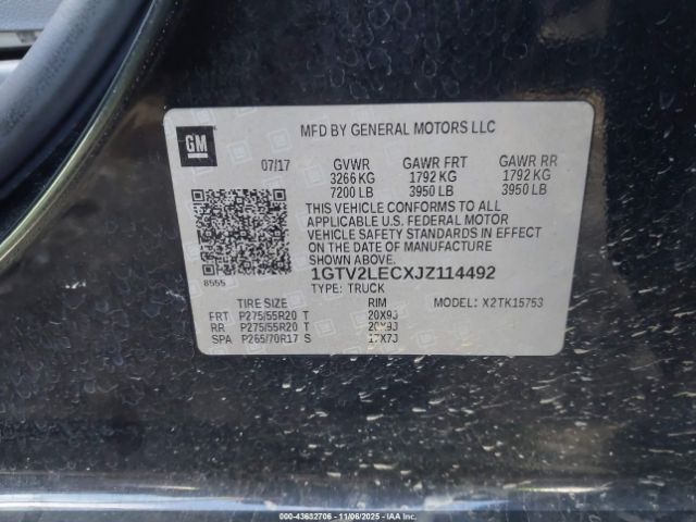 2018 GMC SIERRA 1500 1GTV2LECXJZ114492 Photo 8