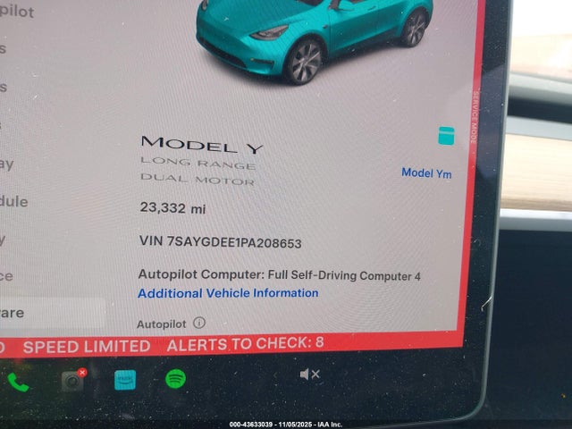2023 TESLA MODEL Y 7SAYGDEE1PA208653 Photo 6