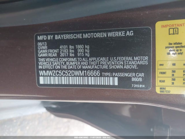 2013 MINI COUNTRYMAN WMWZC5C52DWM16666 Photo 8