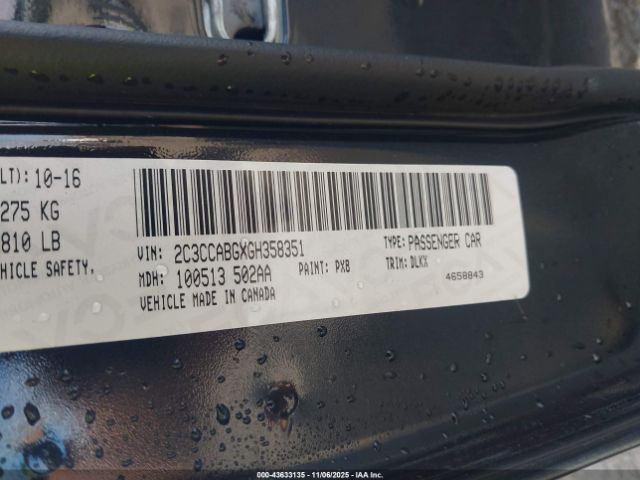 2016 CHRYSLER 300 2C3CCABGXGH358351 Photo 8
