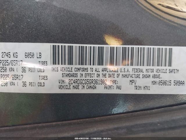 2016 DODGE GRAND CARAVAN 2C4RDGCG5GR361902 Photo 8