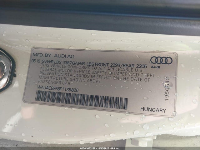 2015 AUDI A3 WAUACGFF8F1139826 Photo 8