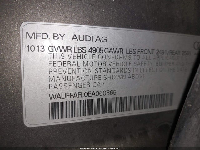 2014 AUDI A4 WAUFFAFL0EA060665 Photo 8