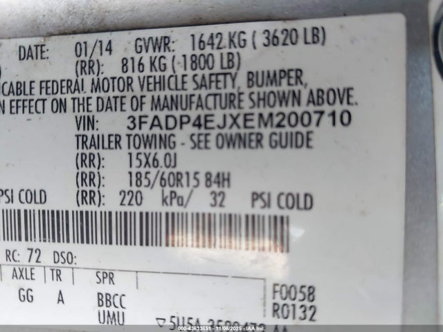 2014 FORD FIESTA 3FADP4EJXEM200710 Photo 8