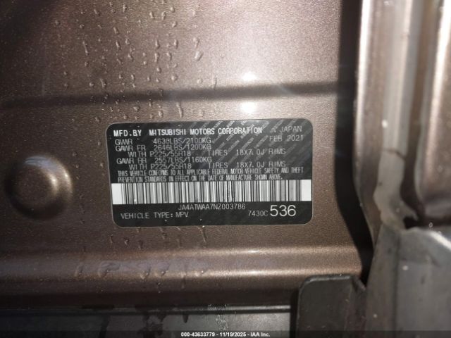 2022 MITSUBISHI ECLIPSE CROSS JA4ATWAA7NZ003786 Photo 8