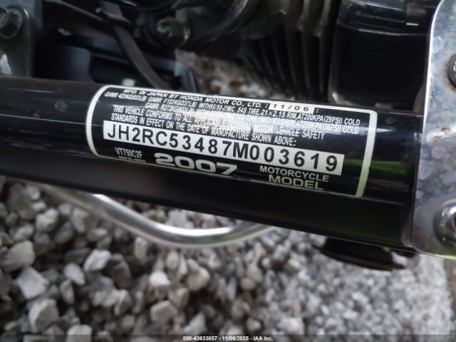 2007 HONDA VT750 JH2RC53487M003619 Photo 9