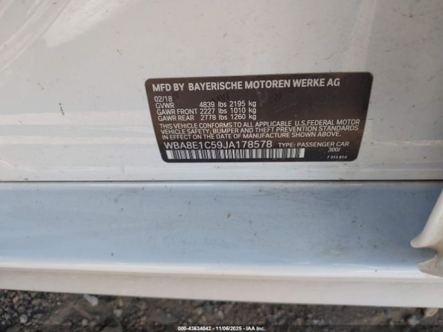 2018 BMW 330E WBA8E1C59JA178578 Photo 8