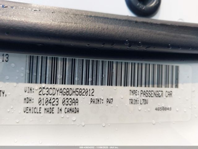 2013 DODGE CHALLENGER 2C3CDYAG8DH582012 Photo 8