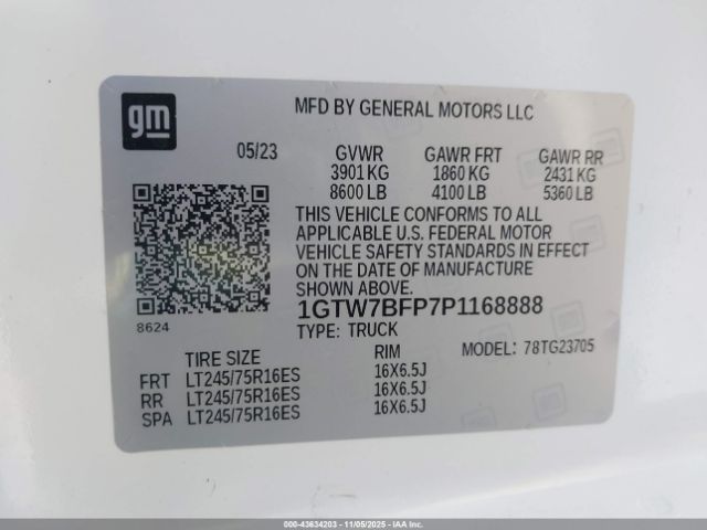 2023 GMC SAVANA CARGO 1GTW7BFP7P1168888 Photo 8