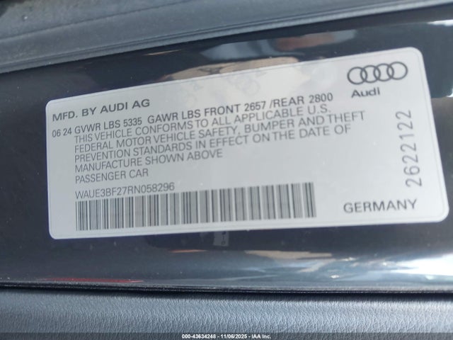 2024 AUDI A6 WAUE3BF27RN058296 Photo 8
