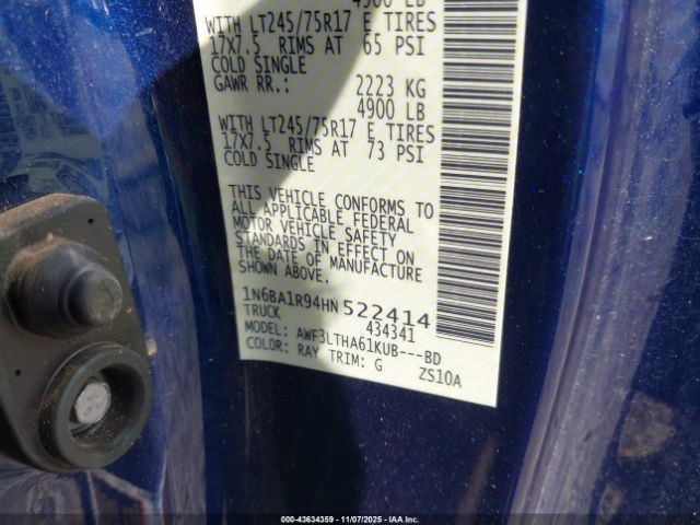 2017 NISSAN TITAN XD 1N6BA1R94HN522414 Photo 8