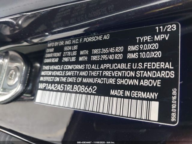 2024 PORSCHE MACAN WP1AA2A51RLB08662 Photo 8