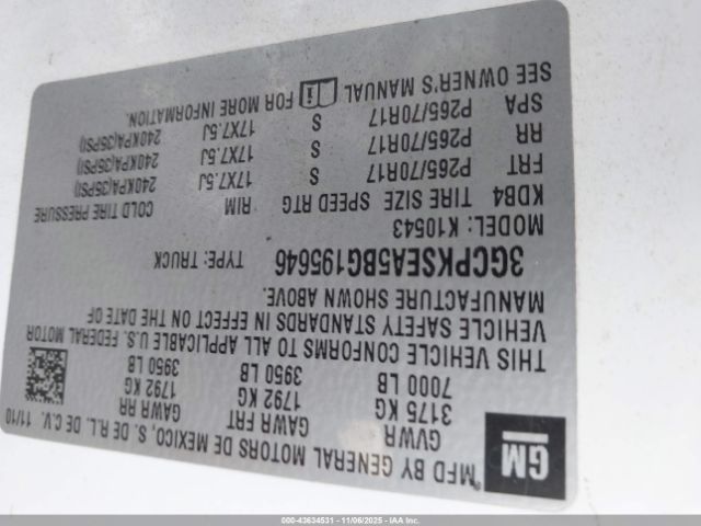 2011 CHEVROLET SILVERADO 1500 3GCPKSEA5BG195646 Photo 8