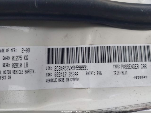 2009 CHRYSLER 300 2C3KA53VX9H598931 Photo 8