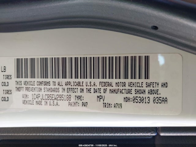 Jeep Cherokee 2014 1C4PJLCB5EW295188 Image 9