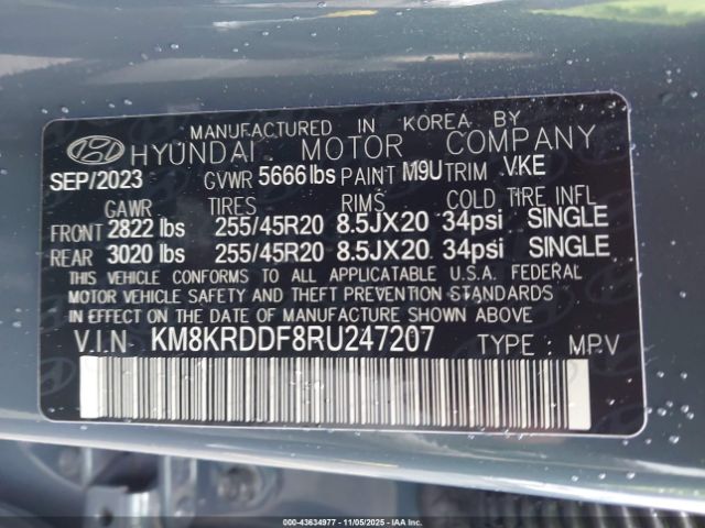 2024 HYUNDAI IONIQ 5 KM8KRDDF8RU247207 Photo 8