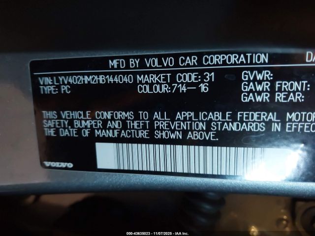 2017 VOLVO S60 INSCRIPTION LYV402HM2HB144040 Photo 8