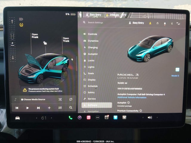 2025 TESLA MODEL 3 5YJ3E1EA4SF999653 Photo 6