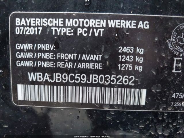 2018 BMW M550I WBAJB9C59JB035262 Photo 8