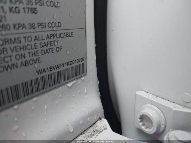 2019 AUDI Q8 WA1BVAF11KD010705 Photo 8