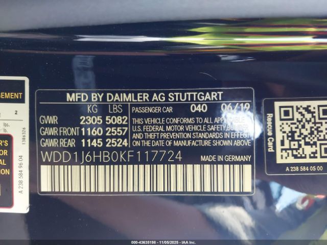 2019 MERCEDES-BENZ E 450 WDD1J6HB0KF117724 Photo 8