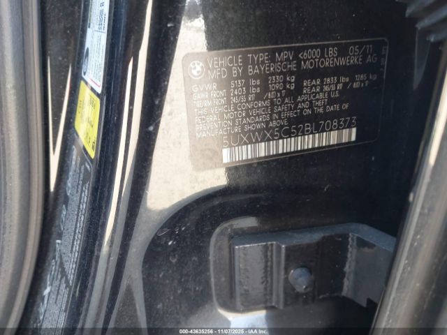 2011 BMW X3 5UXWX5C52BL708373 Photo 8