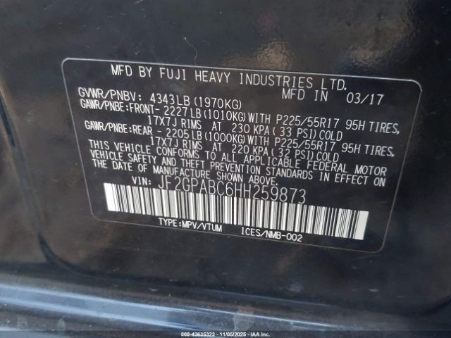 2017 SUBARU CROSSTREK JF2GPABC6HH259873 Photo 8