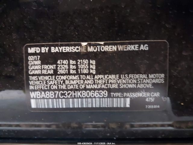 2017 BMW 340I WBA8B7C32HK806639 Photo 8
