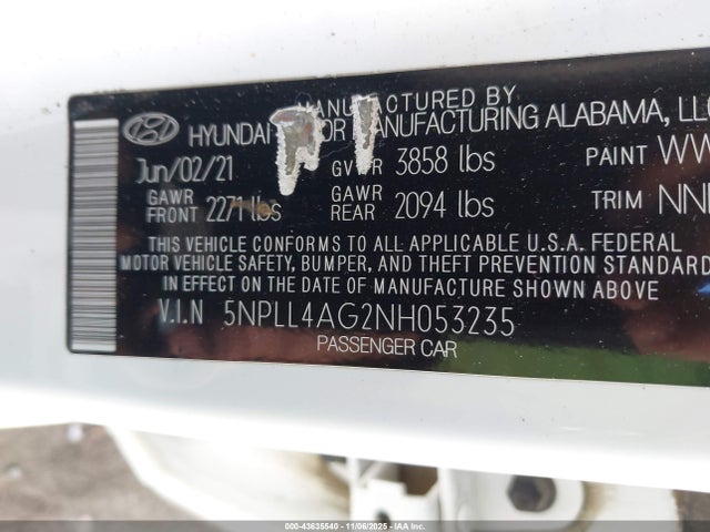 Hyundai ELANTRA SE 2022 5NPLL4AG2NH053235 Image 9