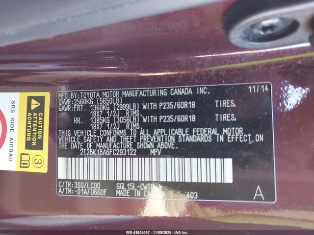 2015 Lexus Rx 350 მანქანა იყიდება აუქციონზე, vin: 2T2BK1BA6FC293122, აუქციონის ნომერი: 43635567