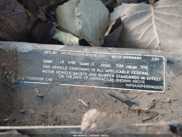 1984 PORSCHE 944 WP0AA094XEN462678 Photo 8
