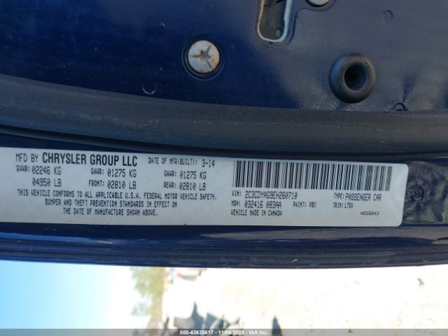 2014 DODGE CHALLENGER 2C3CDYAG9EH260710 Photo 8