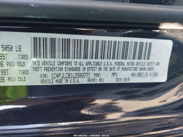 2020 JEEP CHEROKEE 1C4PJLCB1LD503771 Photo 8