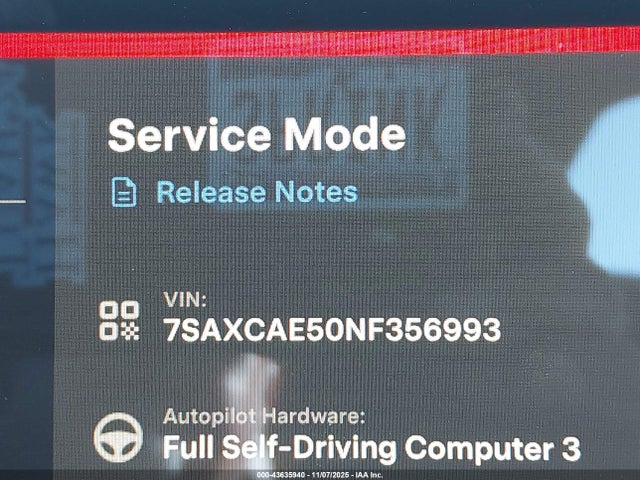 2022 TESLA MODEL X 7SAXCAE50NF356993 Photo 8