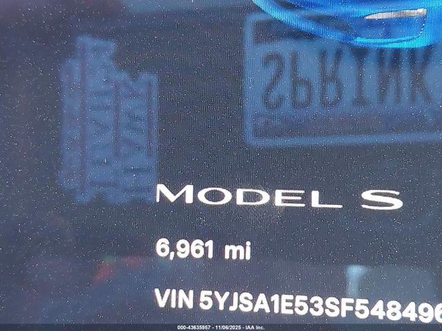 2025 TESLA MODEL S 5YJSA1E53SF548496 Photo 6