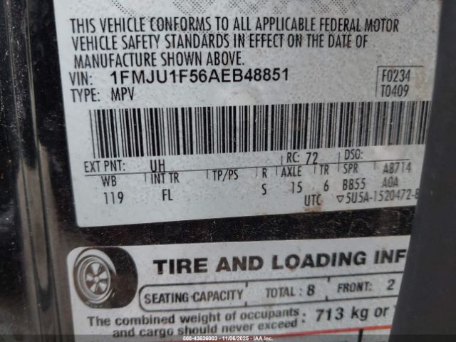 2010 FORD EXPEDITION 1FMJU1F56AEB48851 Photo 8