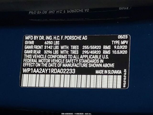 2024 PORSCHE CAYENNE WP1AA2AY1RDA02233 Photo 8