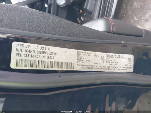 2023 DODGE DURANGO 1C4RDJDG9PC603210 Photo 8