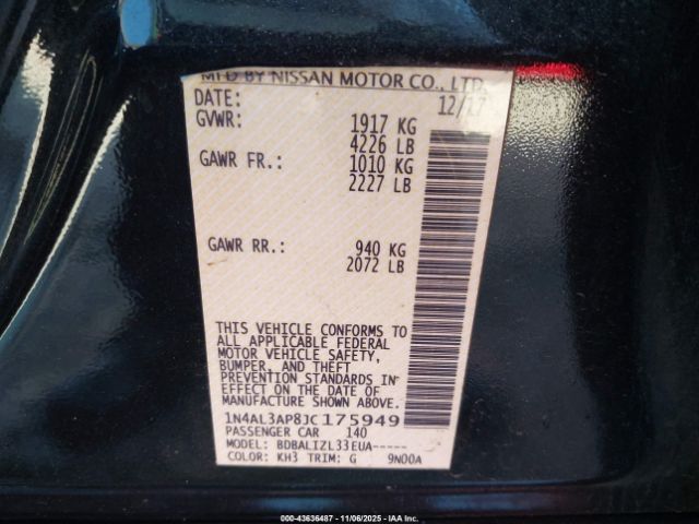 2018 NISSAN ALTIMA 1N4AL3AP8JC175949 Photo 8