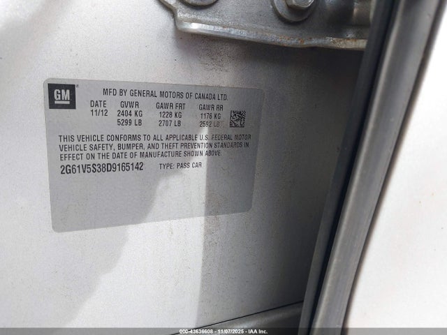 2013 CADILLAC XTS 2G61V5S38D9165142 Photo 8