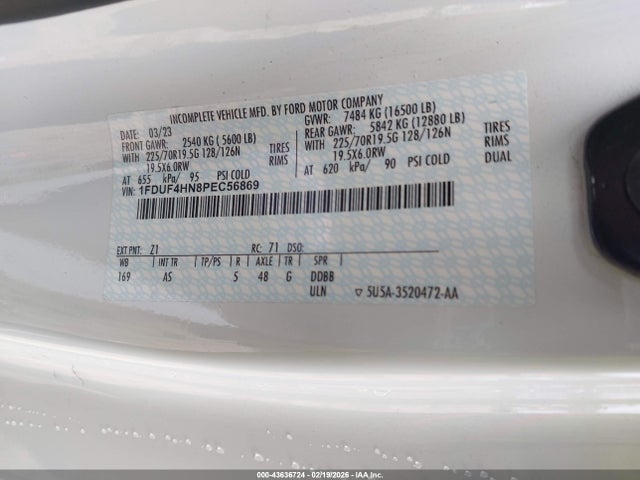 Ford F-450 Chassis Xl 2023 1FDUF4HN8PEC56869 Image 8