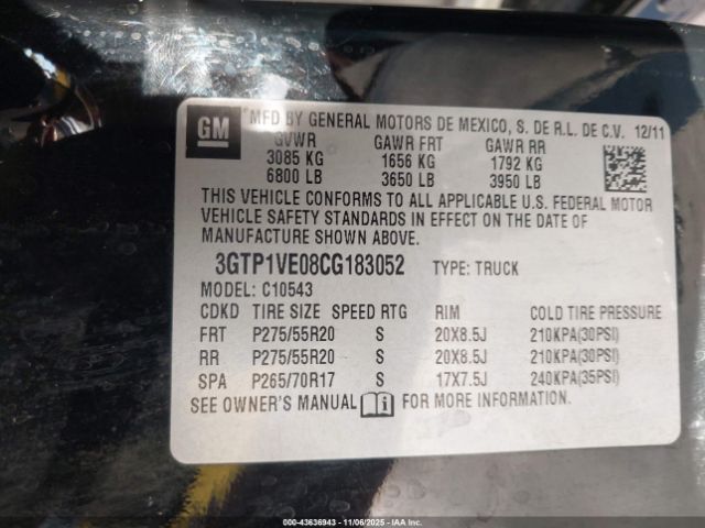 2012 GMC SIERRA 1500 3GTP1VE08CG183052 Photo 8