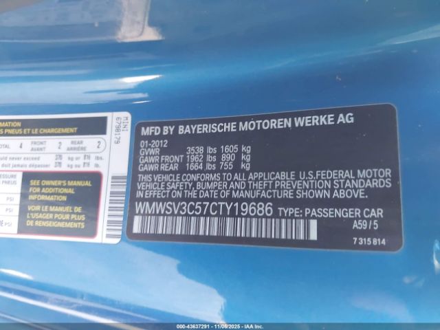 2012 MINI COOPER S WMWSV3C57CTY19686 Photo 8