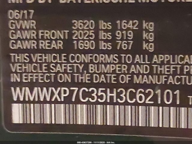 2017 MINI HARDTOP WMWXP7C35H3C62101 Photo 8