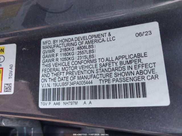 2023 ACURA TLX 19UUB5F34PA005444 Photo 8