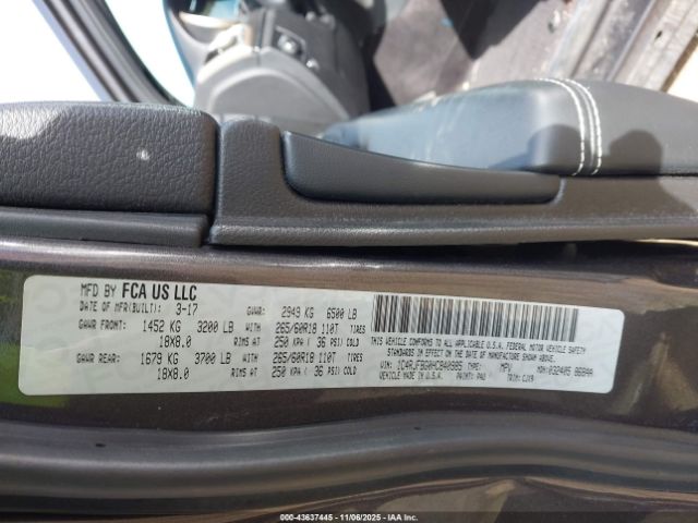 2017 JEEP GRAND CHEROKEE 1C4RJFBG0HC840985 Photo 8