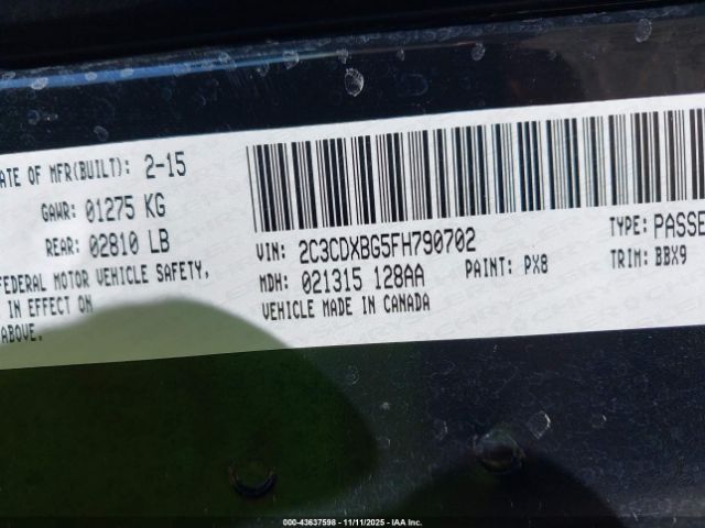 2015 DODGE CHARGER 2C3CDXBG5FH790702 Photo 8