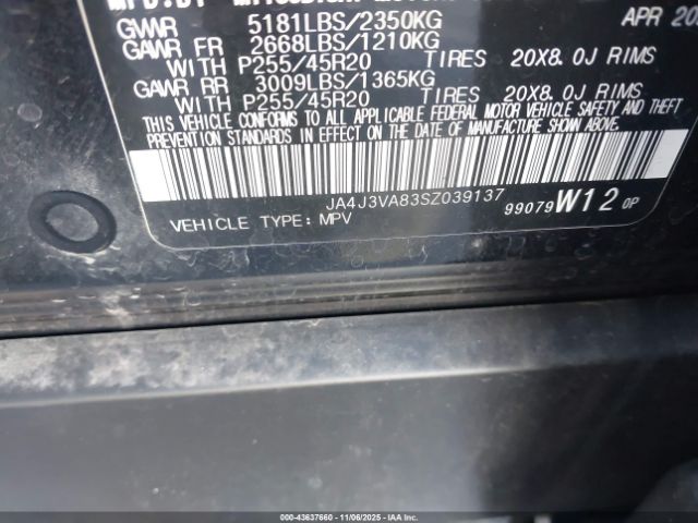 2025 MITSUBISHI OUTLANDER JA4J3VA83SZ039137 Photo 8