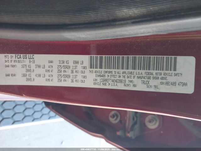 2019 RAM 1500 1C6RREFT4KN639619 Photo 8